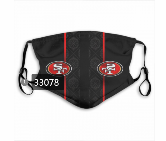 New 2021 NFL San Francisco 49ers #31 Dust mask with filter